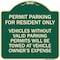 Signmission Parking Permit Permit Parking for Residents Only Vehicles Without Valid Parking Permi, G-1818-23399 A-DES-G-1818-23399 - alternate 1